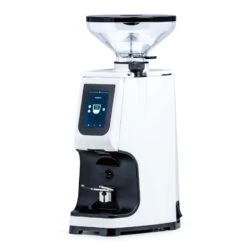 LUCCA Atom 75 Espresso Grinder -Daily Lens World Lucca Atom 75 Espresso Grinder White Hero Display KO by Clive Coffee