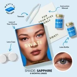 Sapphire - 6 Months -Daily Lens World What sInTheBox 6Months Sapphire