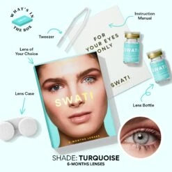 Turquoise - 6 Months -Daily Lens World What sInTheBox 6Months Turquoise