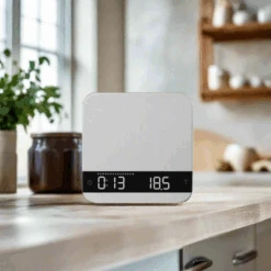 Acaia Lunar Scale -Daily Lens World acaialunarbrewscalesilverinkitchen