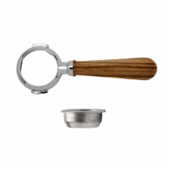 Lelit Zebrano Wood 58mm Bottomless Portafilter
